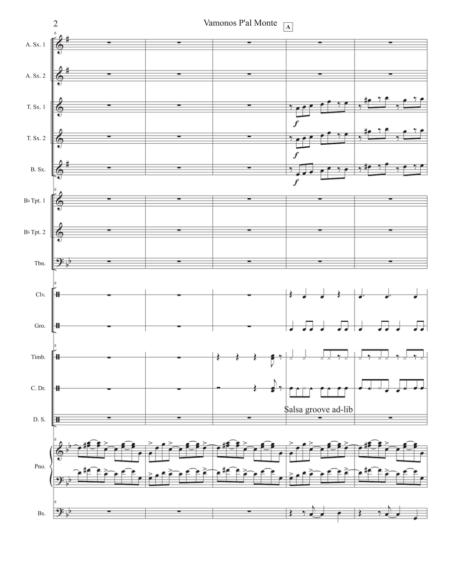 Vamonos Pal Monte Small Ensemble scores gallery preview page 2