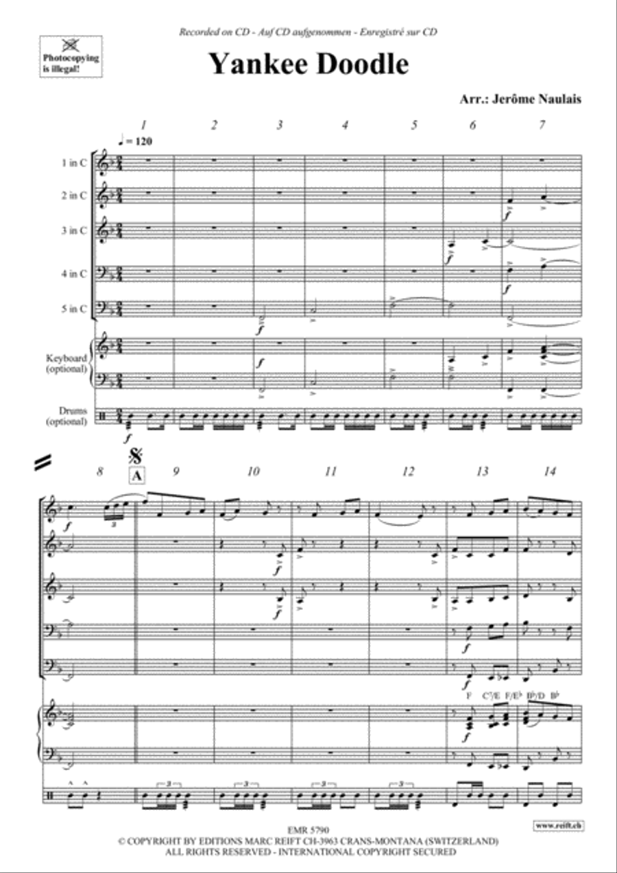 Yankee Doodle Concert Band scores gallery preview page 3
