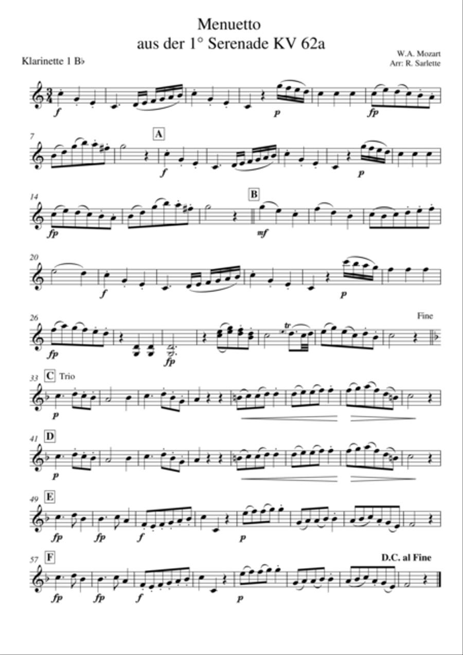 Menuetto Woodwind Ensemble scores gallery preview page 2