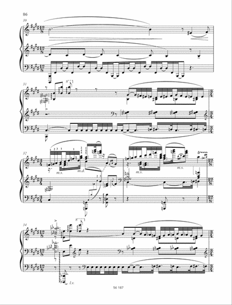 Prélude à l'après-midi d'un faune Piano Solo scores gallery preview page 6