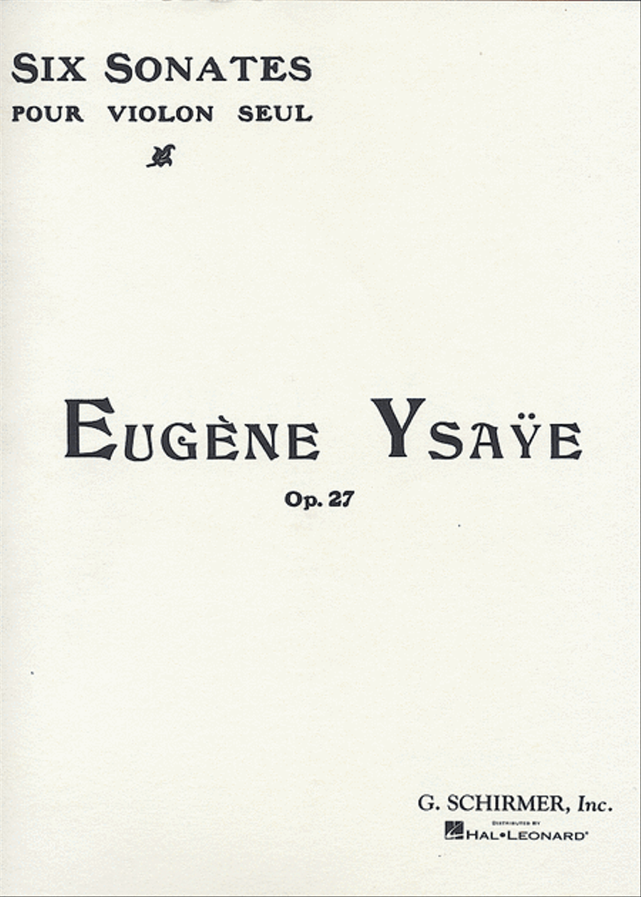 6 Sonatas Violin Solo scores gallery preview page 1