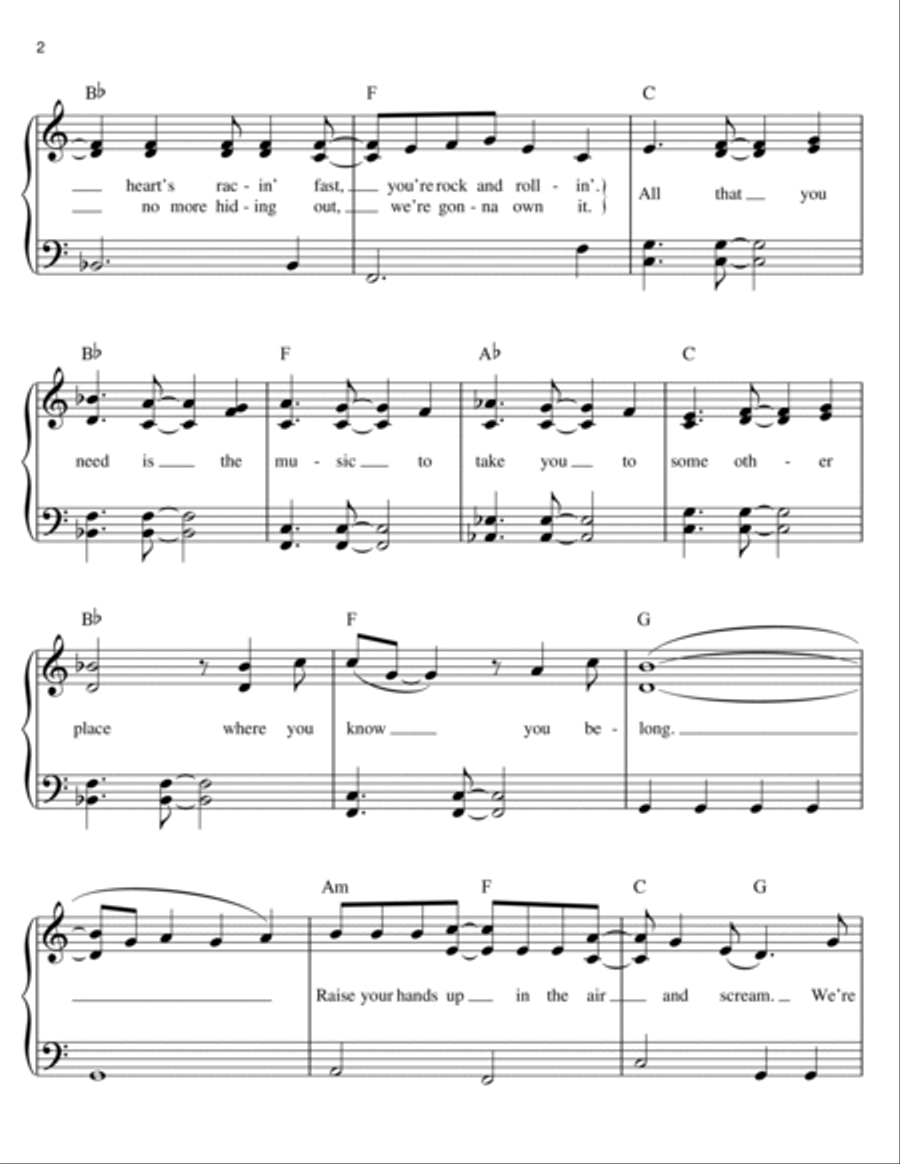 We Rock We Rock Easy Piano scores gallery preview page 2