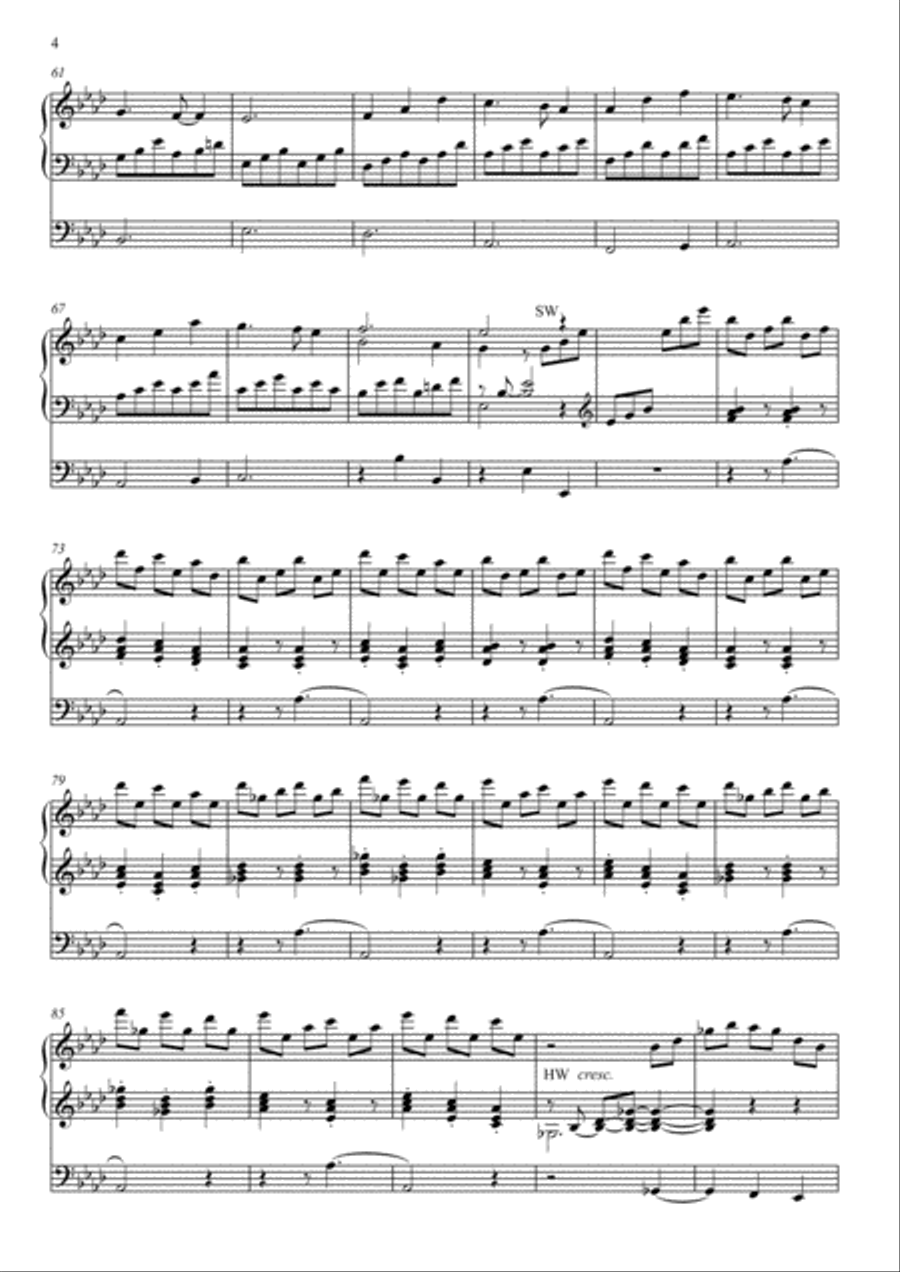 Toccata on 'Der Geist des Herrn' (The Spirit of the Lord) for organ Organ Solo scores gallery preview page 4