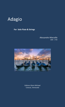 Book cover for Marcello, Adagio for Flute & Strings