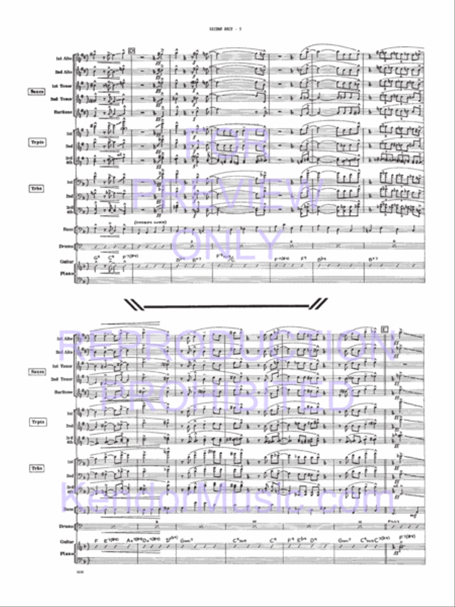 Second Race Jazz Ensemble scores gallery preview page 6
