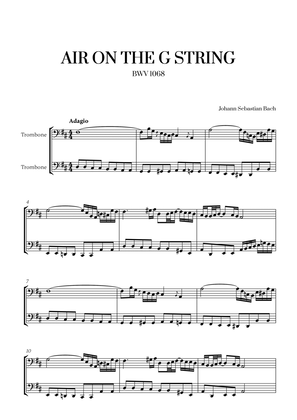 Johann Sebastian Bach - Air on the G String (for Trombone Duet)