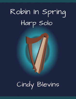Book cover for Robin In Spring, original harp solo