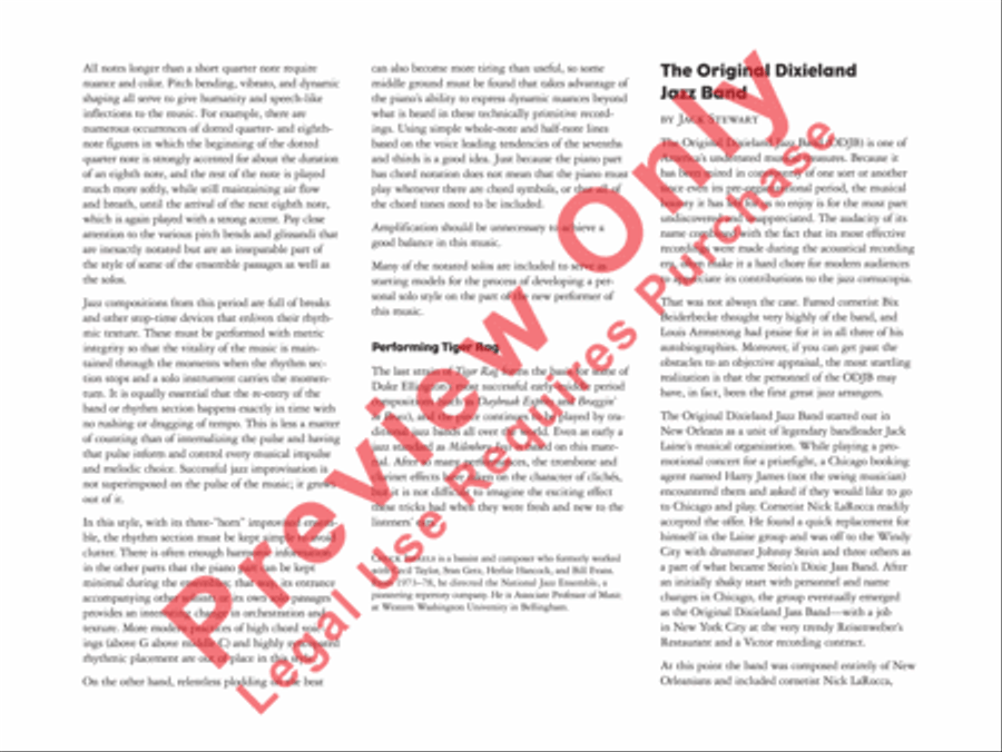 Tiger Rag (Hold That Tiger) Jazz Ensemble scores gallery preview page 5