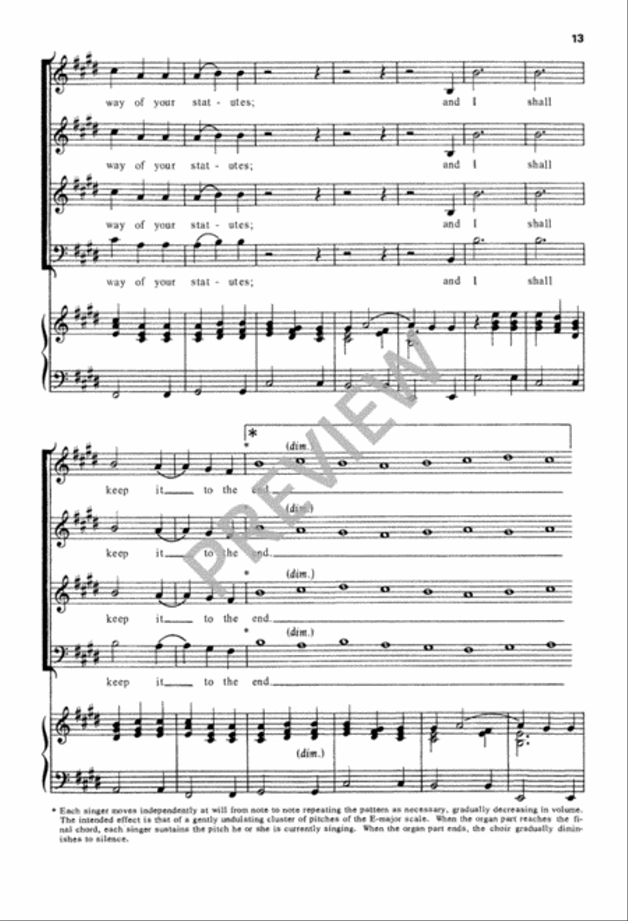 Teach Me, O Lord Teach Me, O Lord 4-Part scores gallery preview page 14