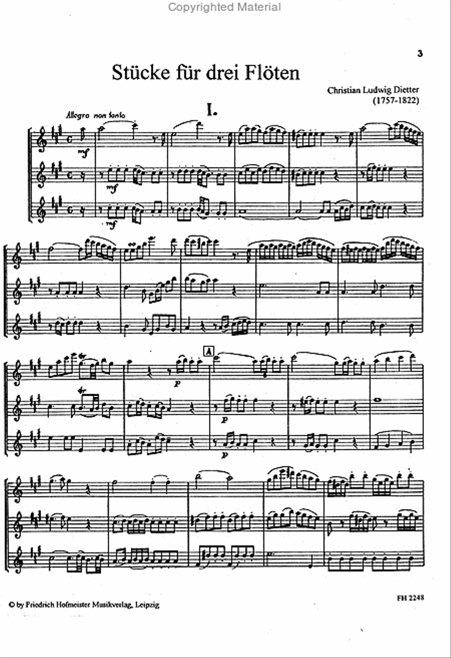 Stücke für 3 Flöten Stücke für 3 Flöten Flute scores gallery preview page 2