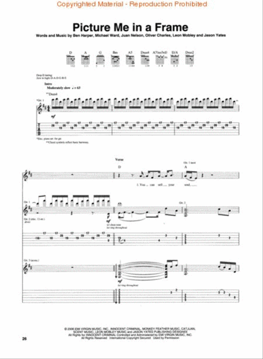 Ben Harper - Both Sides of the Gun Electric Guitar scores gallery preview page 3