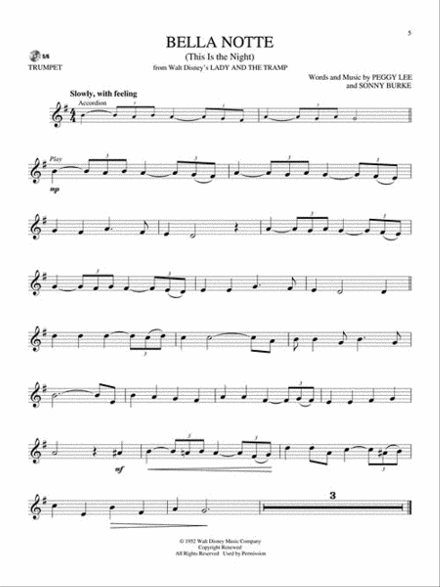 Disney Classics Disney Classics Trumpet Solo scores gallery preview page 4
