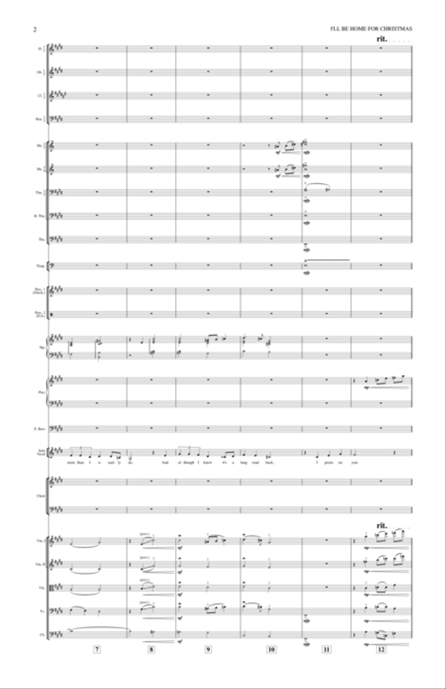 I'll Be Home For Christmas Full Orchestra scores gallery preview page 6