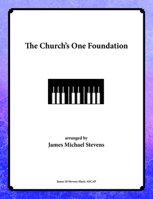 Book cover for The Church's One Foundation - Piano Hymn Arrangement