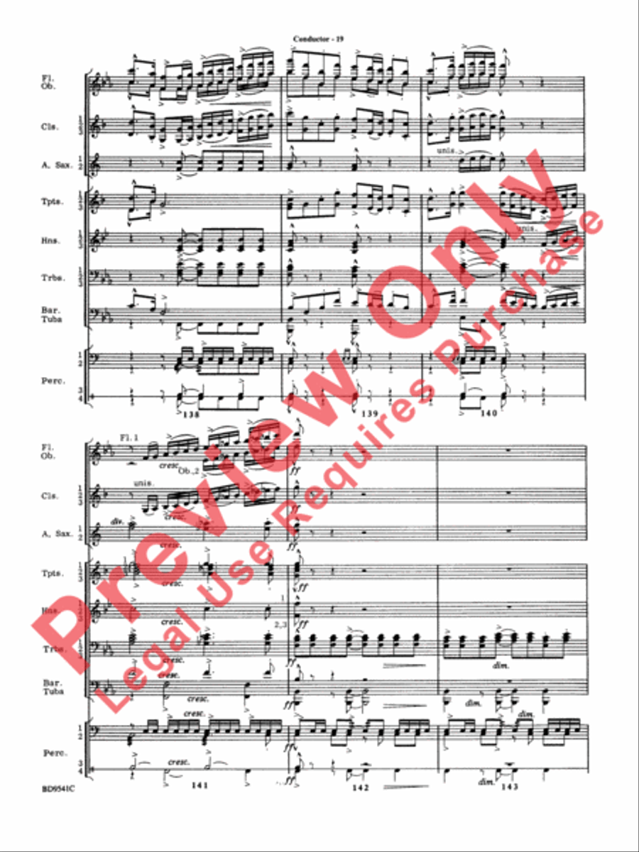 Alvamar Overture Concert Band scores gallery preview page 21