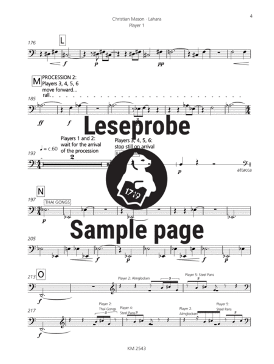 Lahara Percussion scores gallery preview page 5