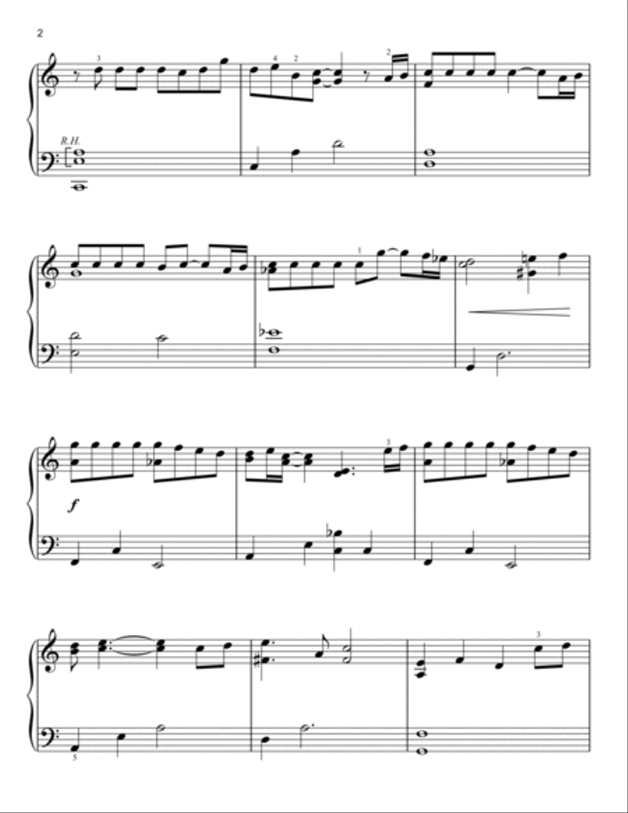 One Summer's Day (from Spirited Away) Easy Piano scores gallery preview page 2