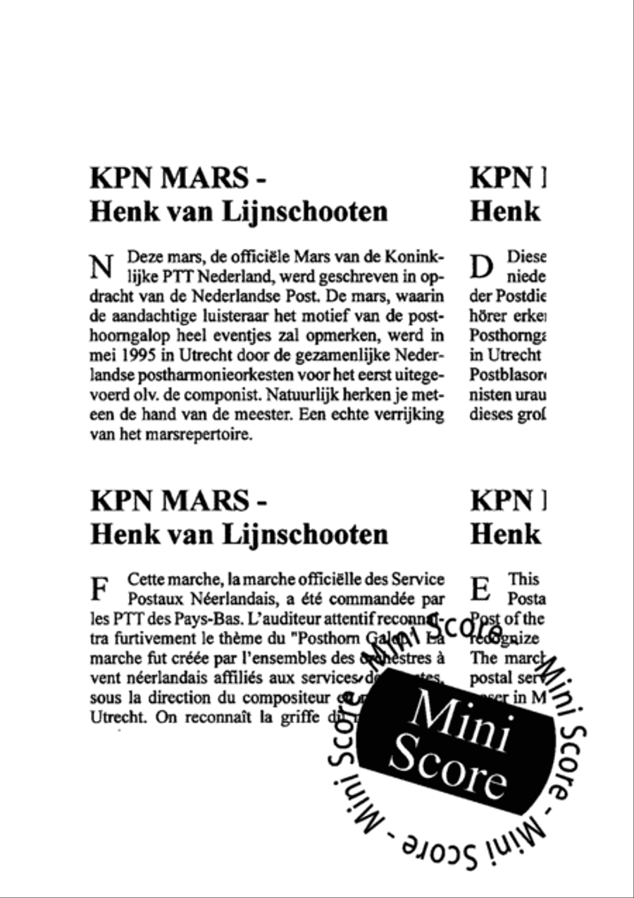 Kpn Mars Kpn Mars Fanfare Band scores gallery preview page 10
