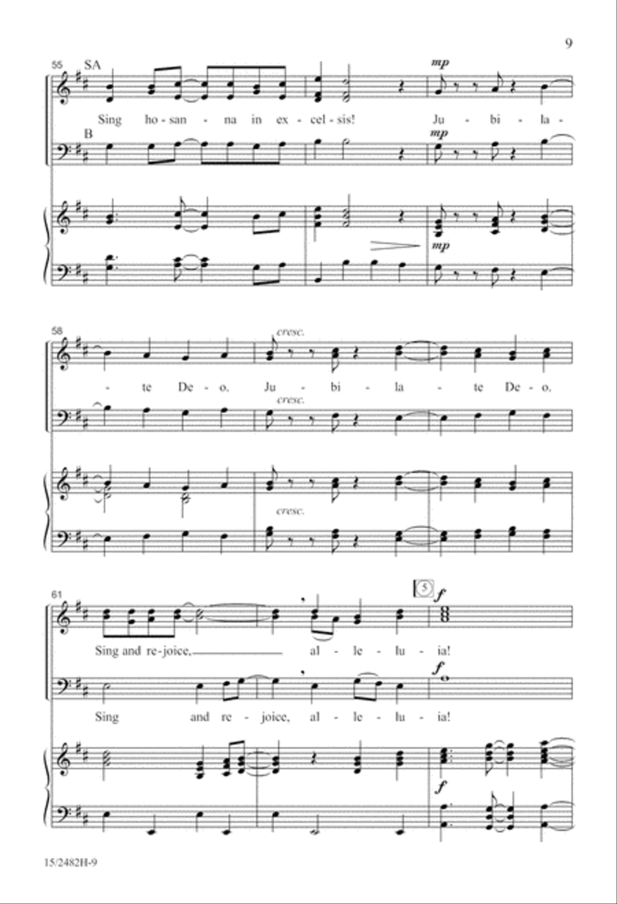 Jubilate, Alleluia! Jubilate, Alleluia! 3-Part scores gallery preview page 9