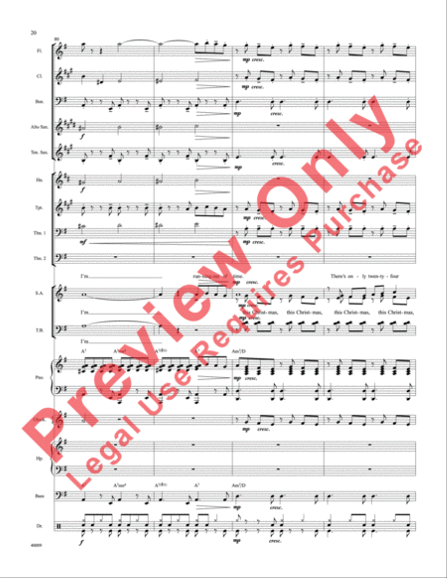 Counting Down to Christmas Choir scores gallery preview page 21