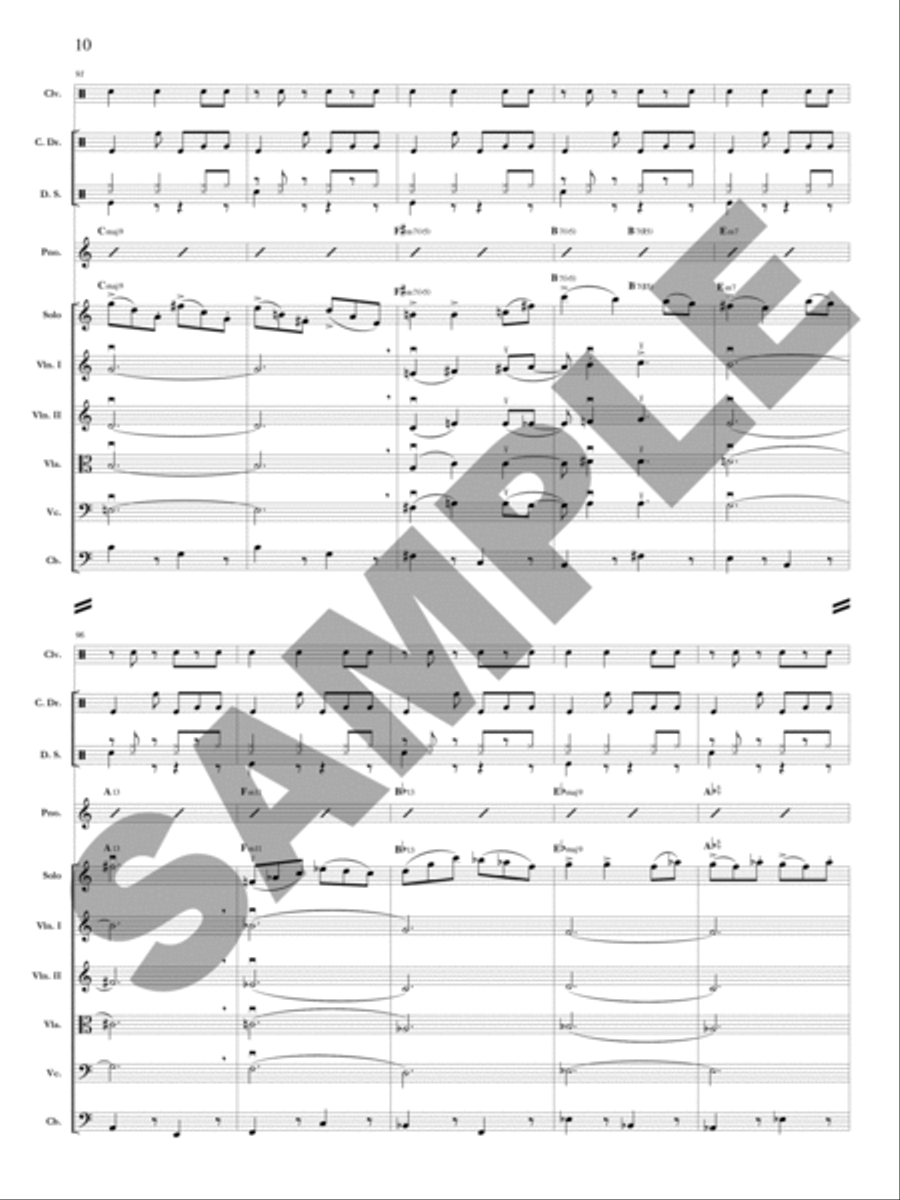 Ayana (Solo Violin, Viola, or Cello) Orchestra scores gallery preview page 11