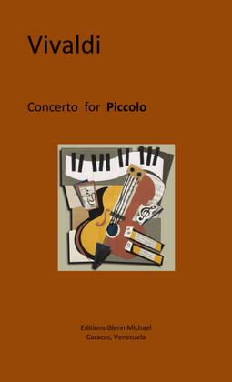 Book cover for Vivaldi, Concerto for piccolo & strings