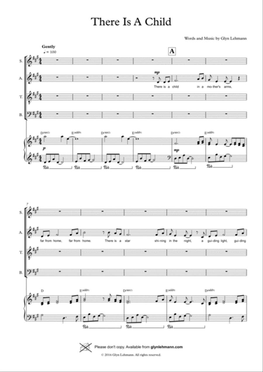 There Is A Child 4-Part scores gallery preview page 2