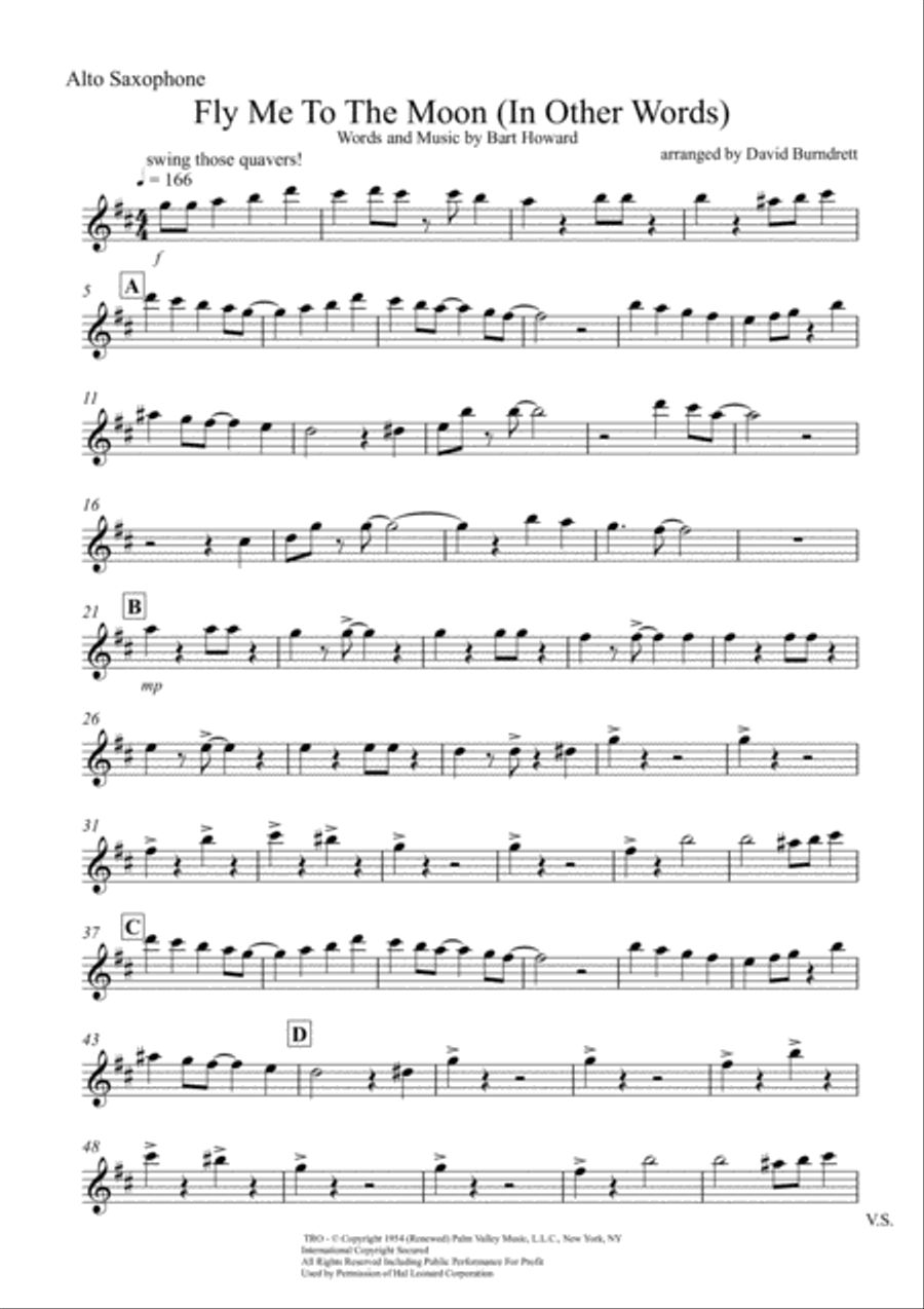 Fly Me To The Moon (In Other Words) Woodwind Duet scores gallery preview page 3
