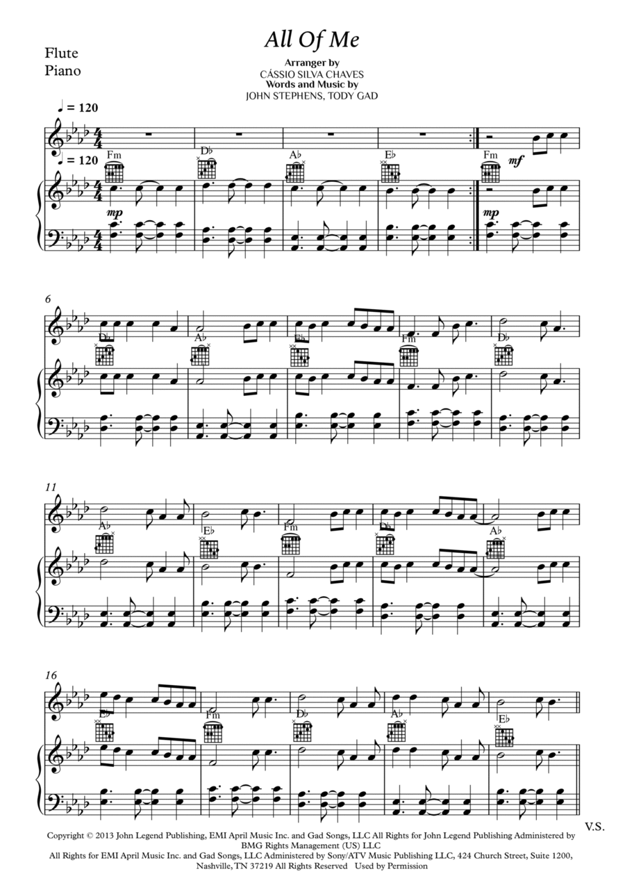 All Of Me Small Ensemble scores gallery preview page 1
