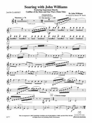 Soaring with John Williams: 2nd B-flat Clarinet