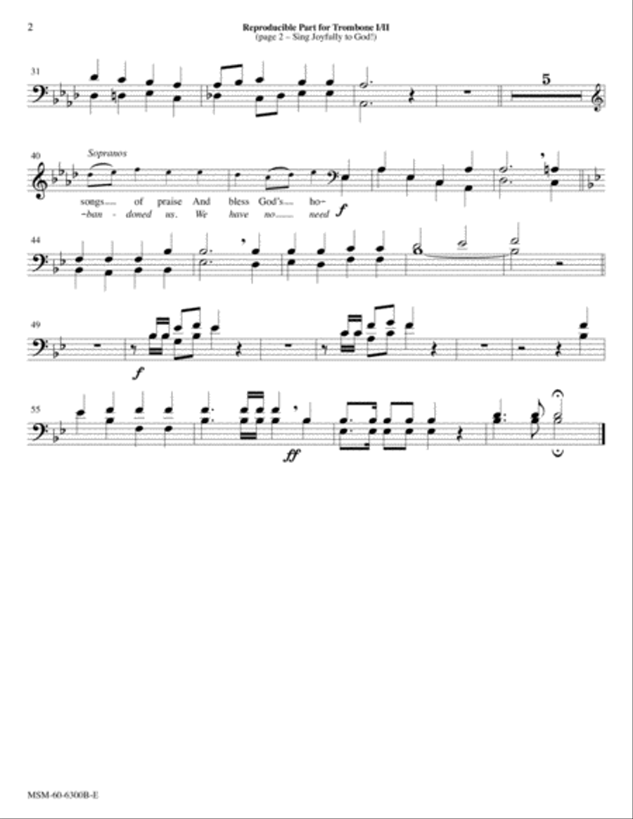 Sing Joyfully to God! Go Forth into the World! Choir scores gallery preview page 6