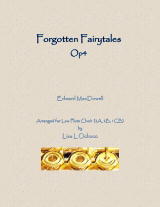 Book cover for Forgotten Fairytales Op4 for Low Flute Choir