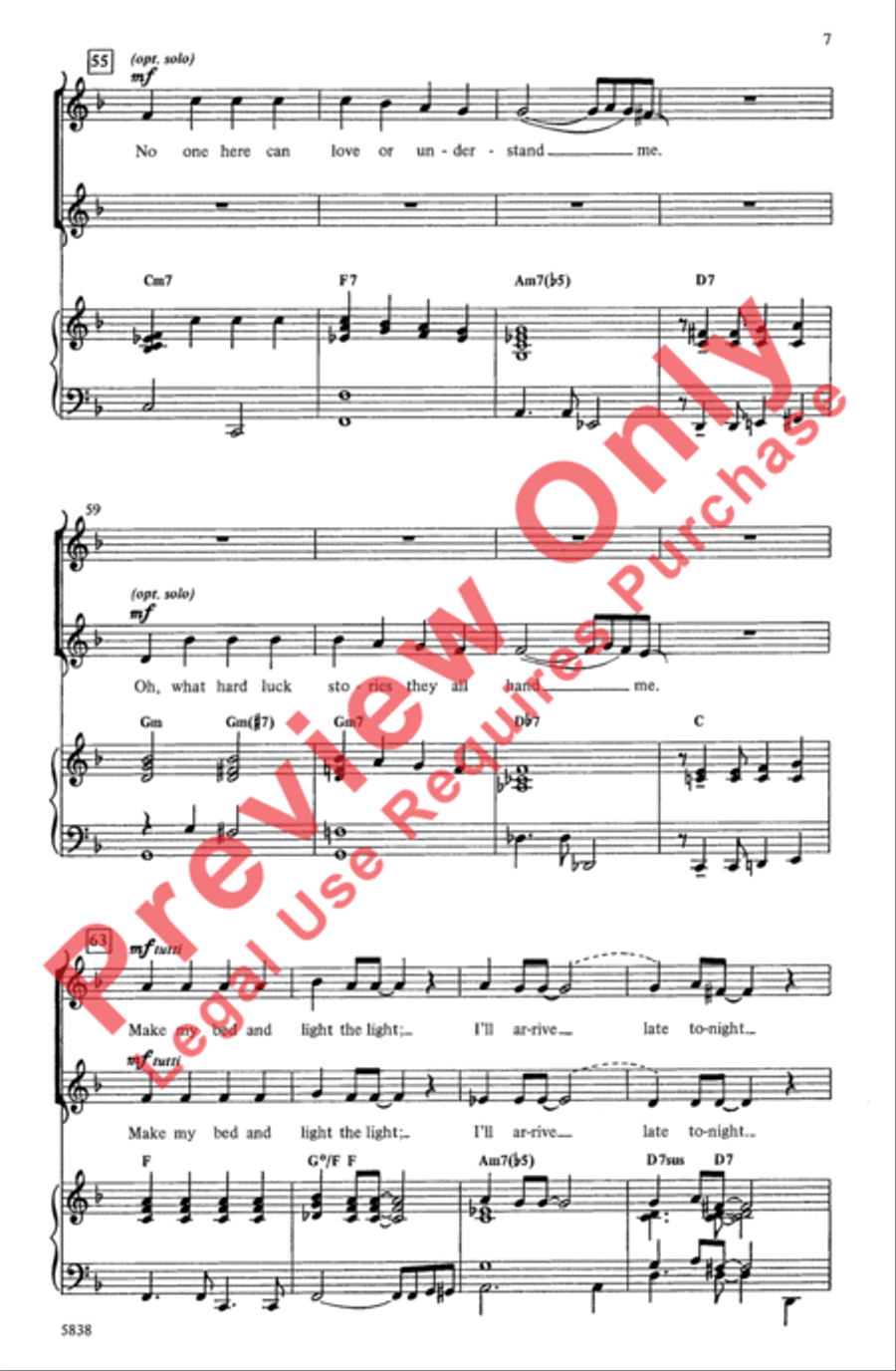 Bye Bye Blackbird 2-Part scores gallery preview page 7