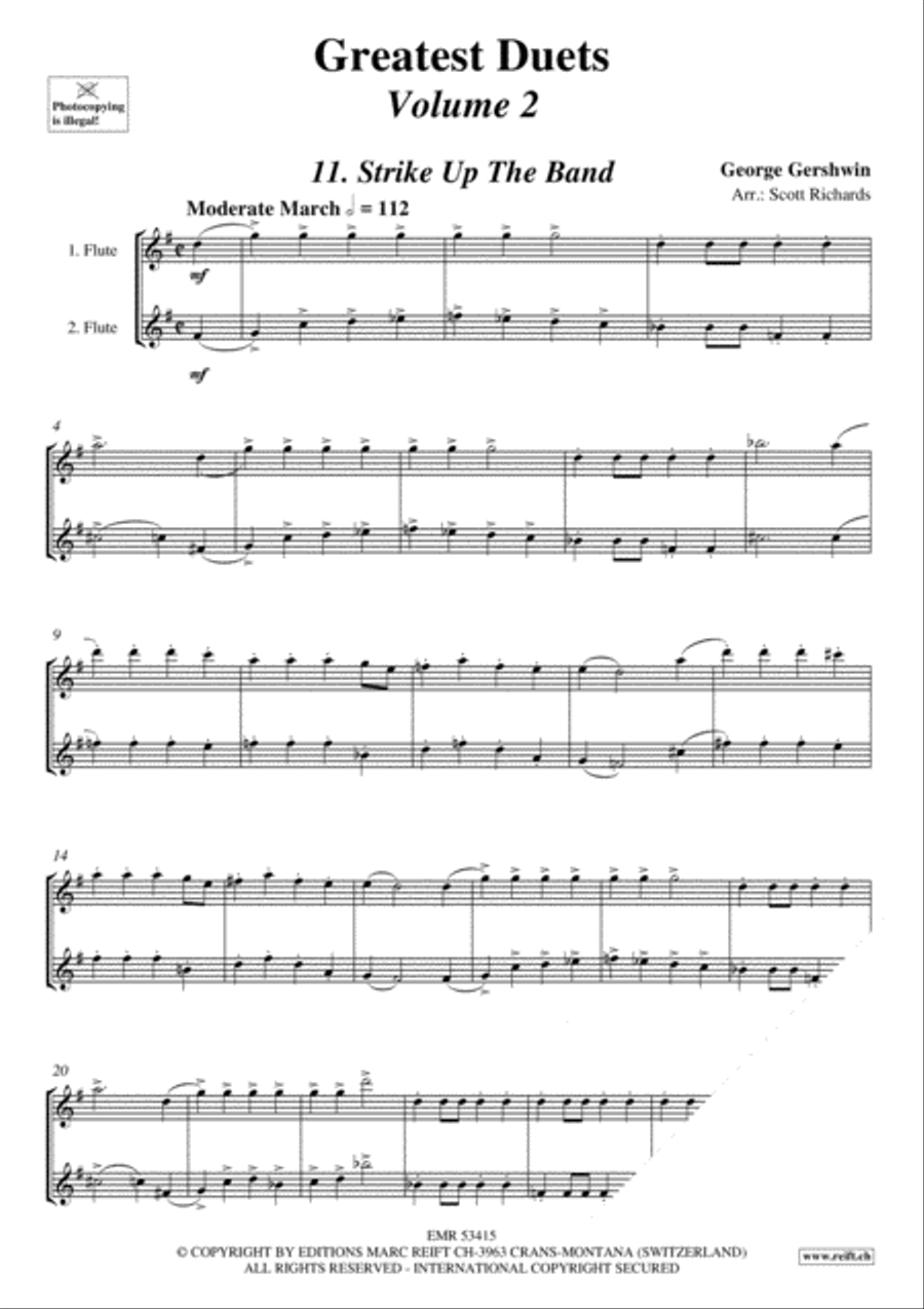 Greatest Duets Volume 2 Flute Duet scores gallery preview page 3