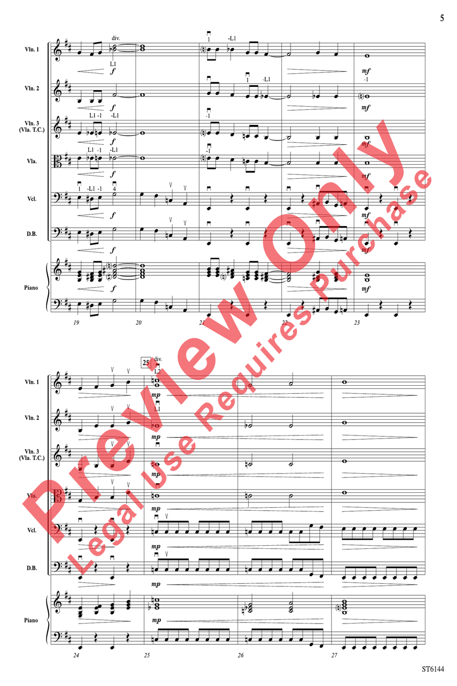 Creatures String Orchestra scores gallery preview page 5