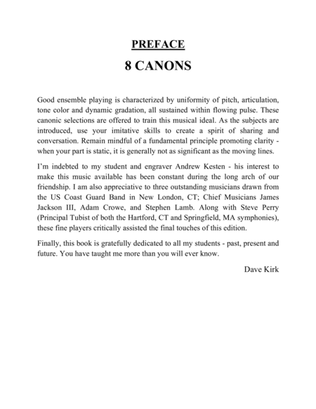 Book cover for Eight Canons