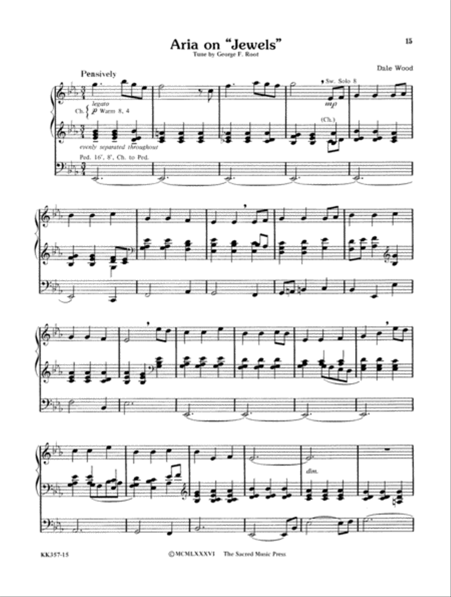 Wood Works for Organ, Book 1 Organ Solo scores gallery preview page 11