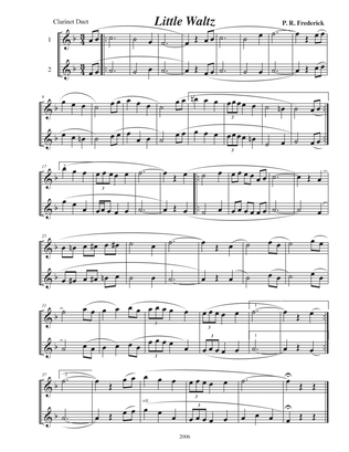 Little Waltz (Clarinet Duet)