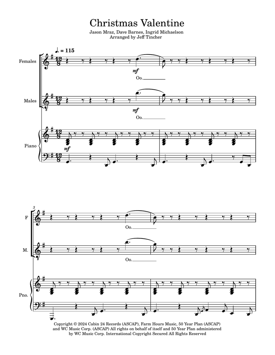 Christmas Valentine 2-Part scores gallery preview page 2
