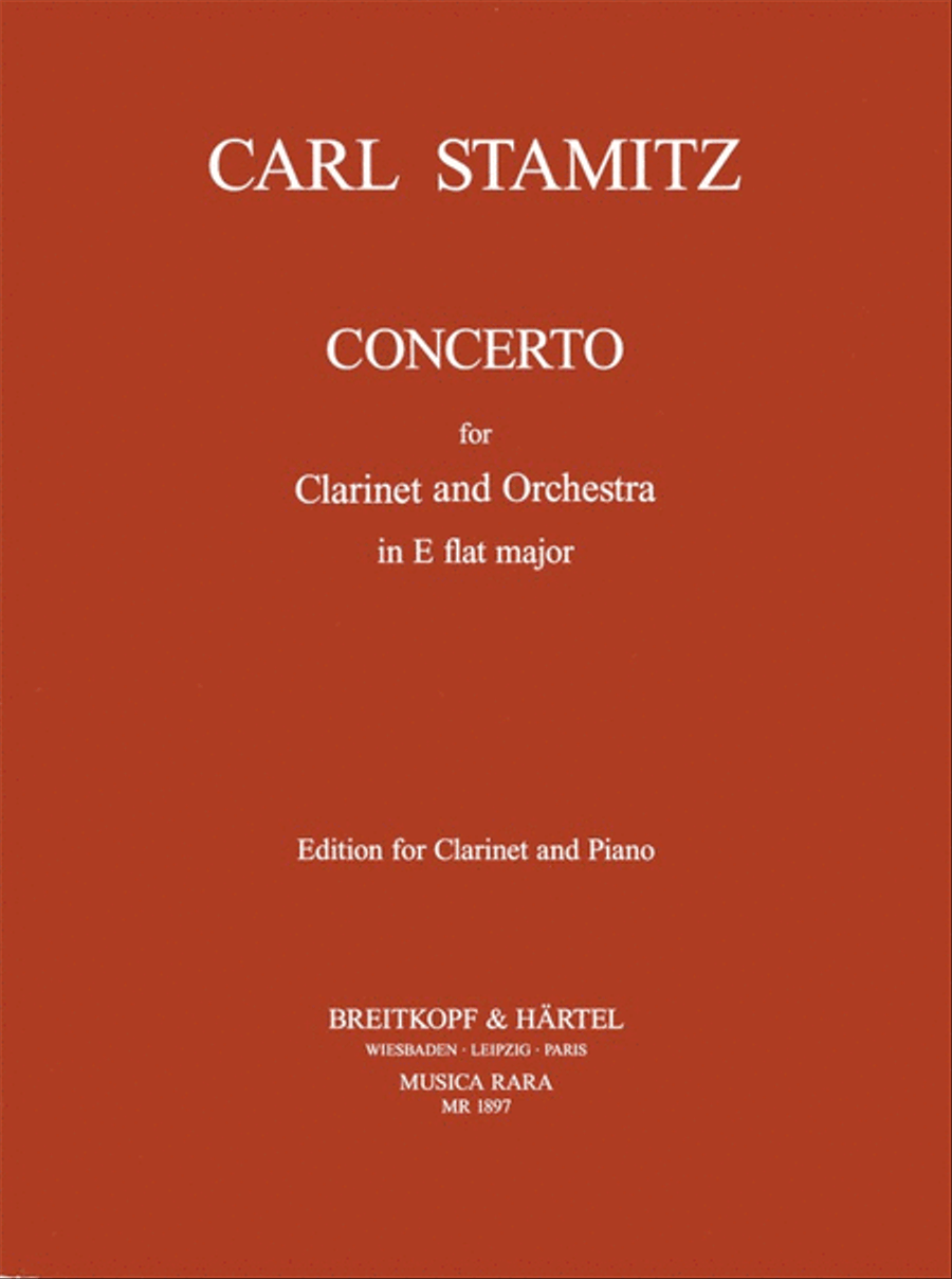 Clarinet Concerto in E flat major Clarinet Solo scores gallery preview page 1