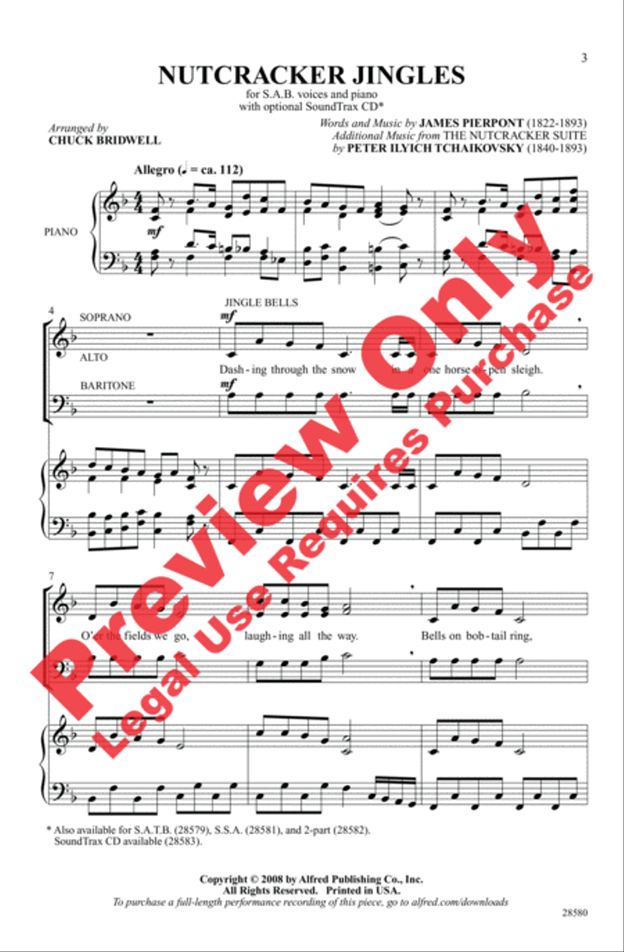 Nutcracker Jingles 3-Part scores gallery preview page 2