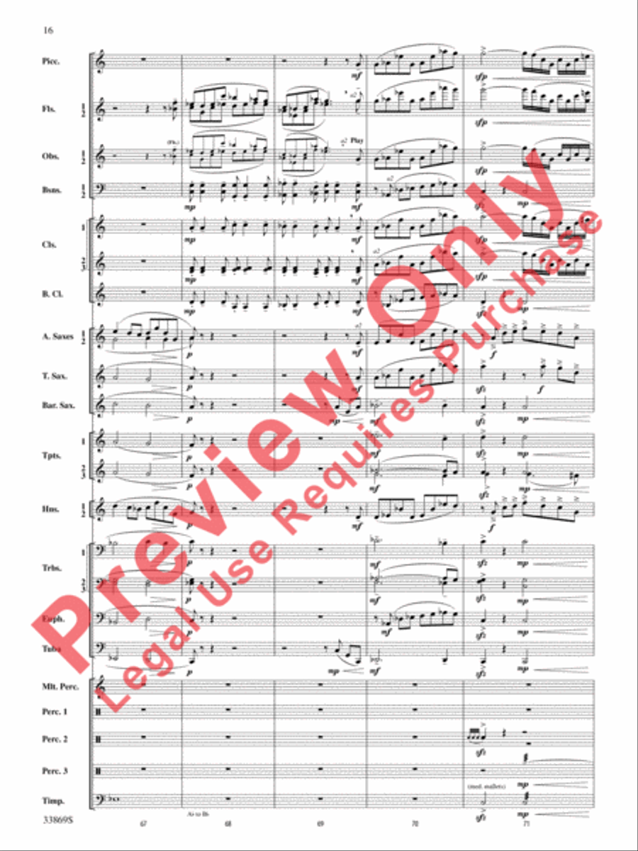 Mt. Everest Concert Band scores gallery preview page 17