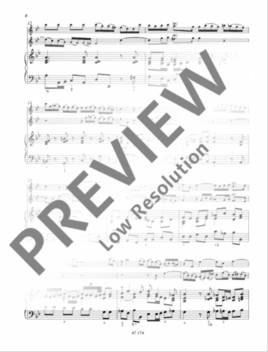 Trio Sonata C Minor Trio Sonata C Minor Flute scores gallery preview page 9
