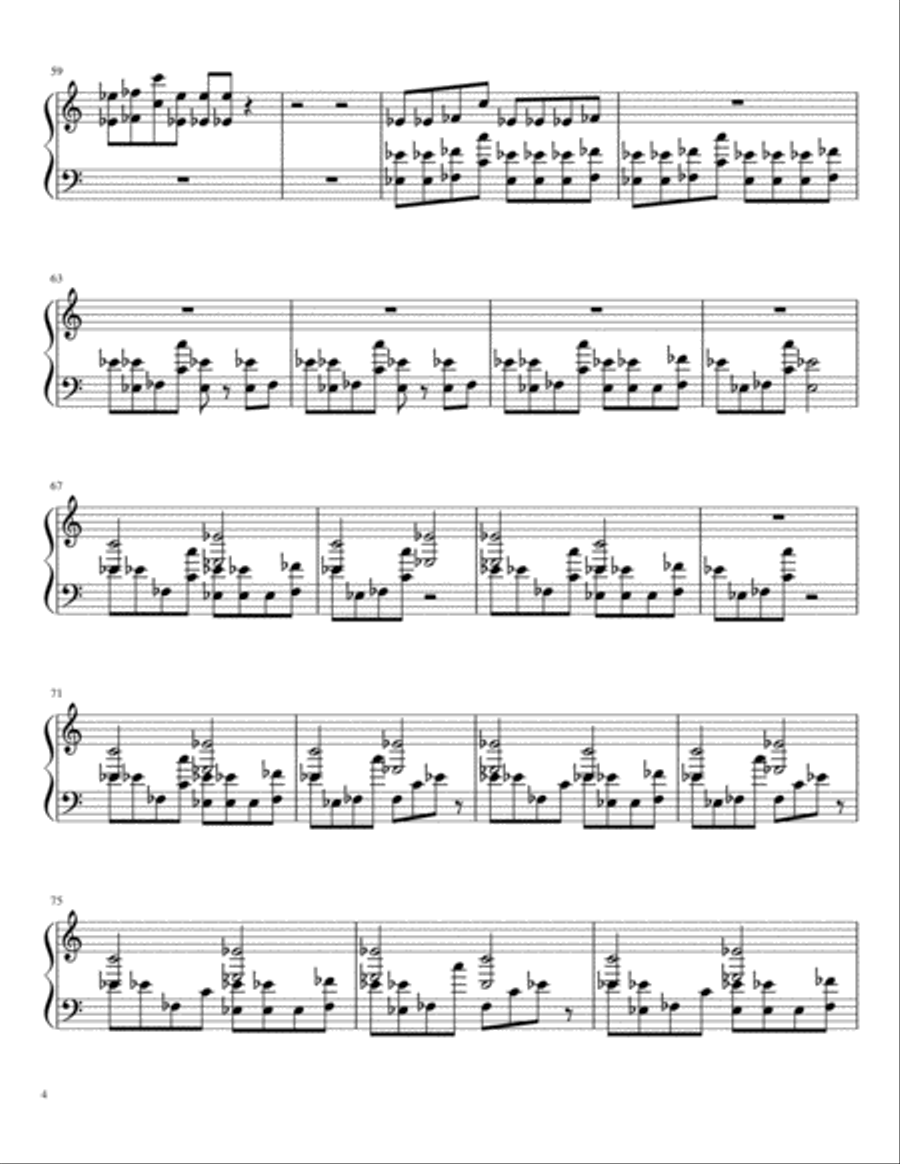 Four Square Four Square Easy Piano scores gallery preview page 4