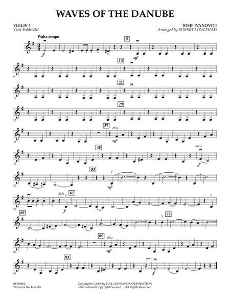 Waves of the Danube - Violin 3 (Viola Treble Clef)
