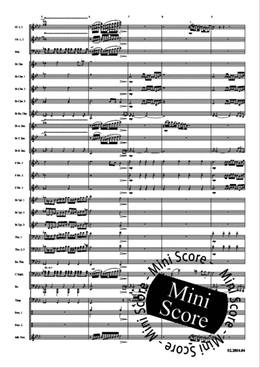 Ceremonial Fanfare Concert Band scores gallery preview page 8
