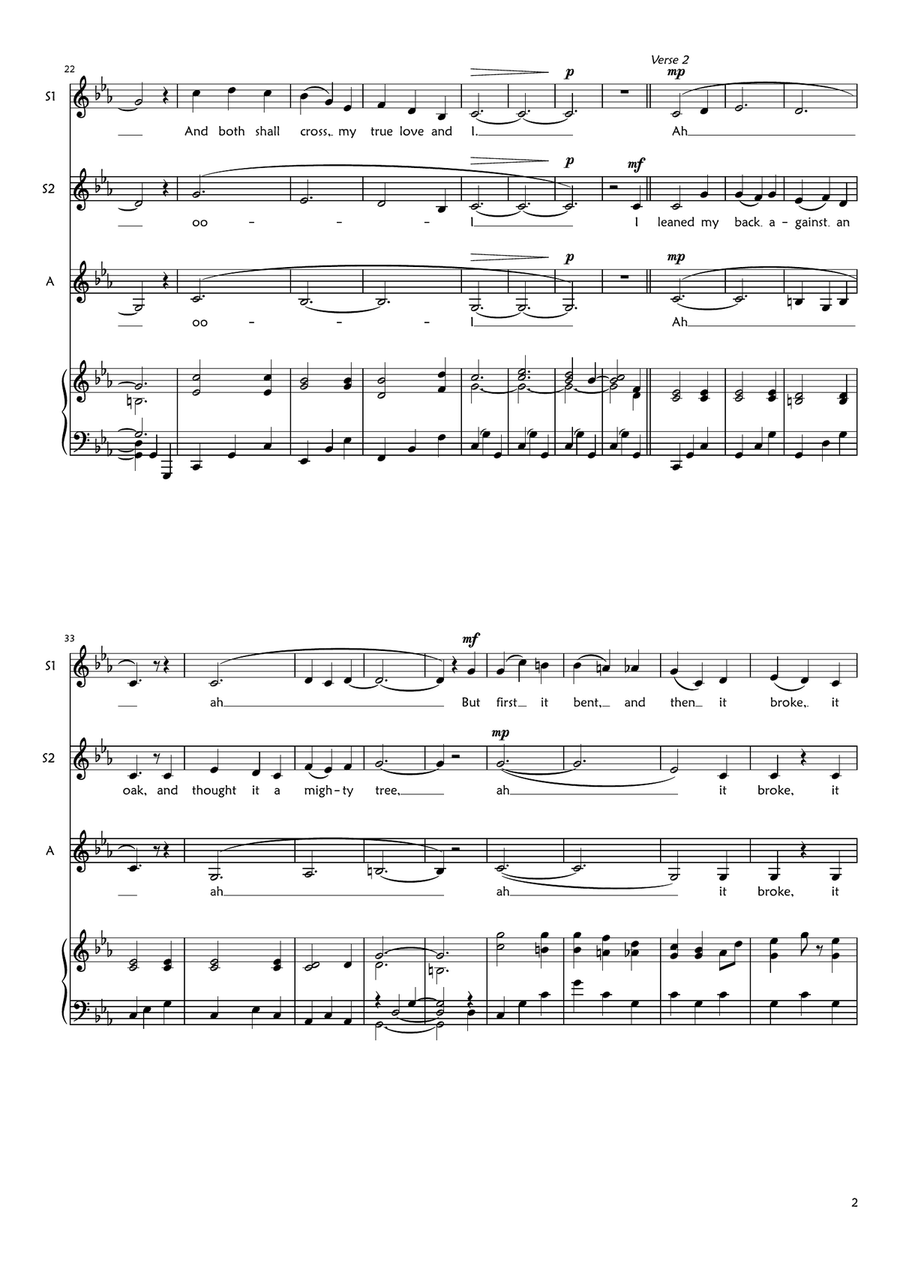 The Water is Wide SSA scores gallery preview page 2