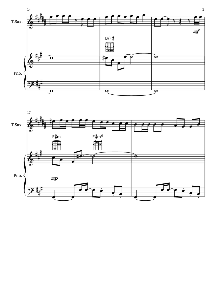 You Oughta Know Tenor Saxophone scores gallery preview page 3