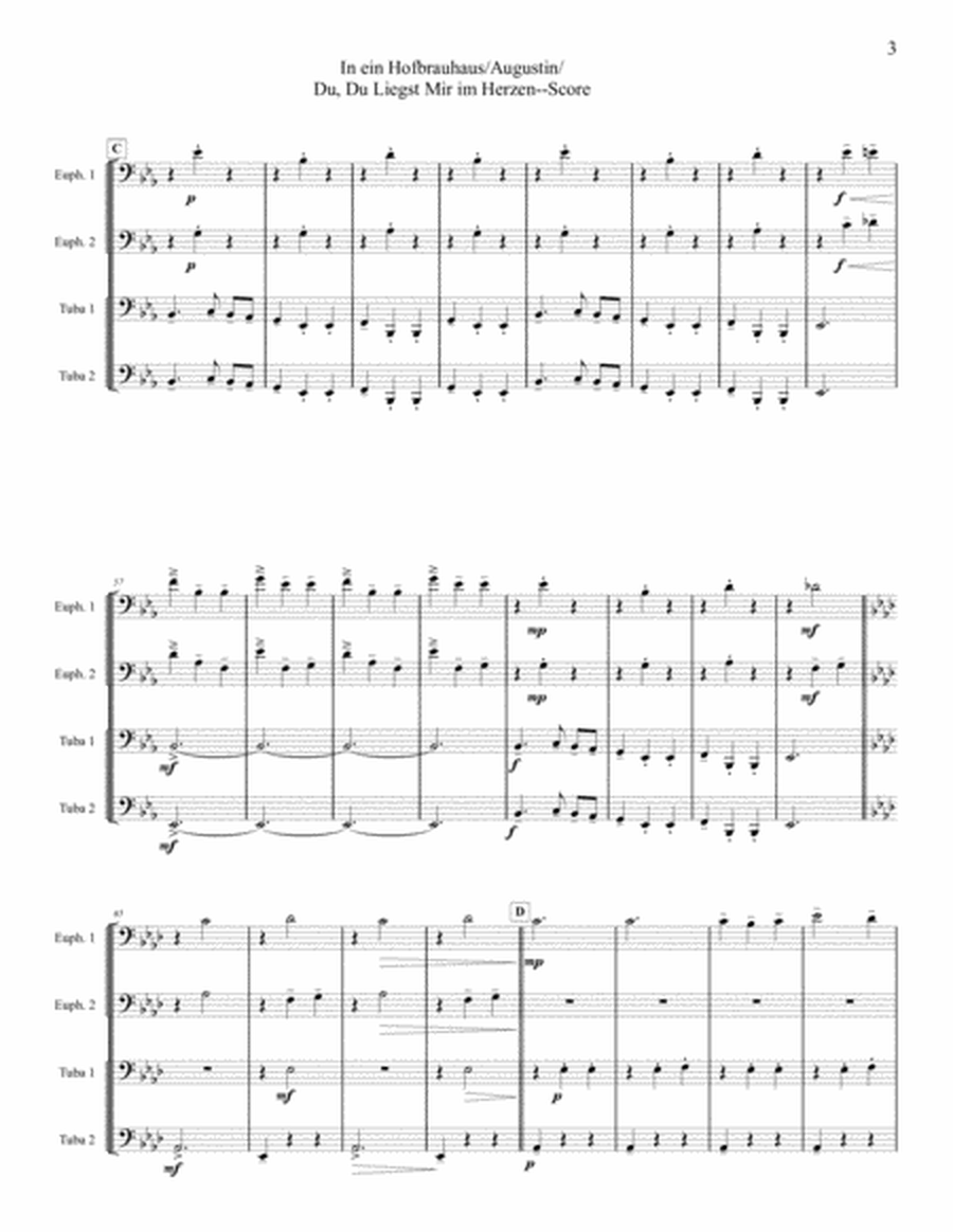 Hofbrau Haus Medley - Tuba/Euphonium Quartet image number null