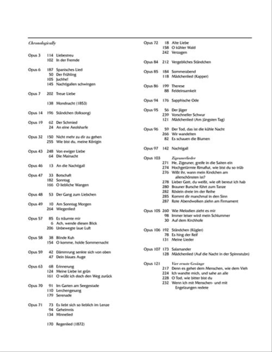 Johannes Brahms: 75 Songs Low Voice scores gallery preview page 4